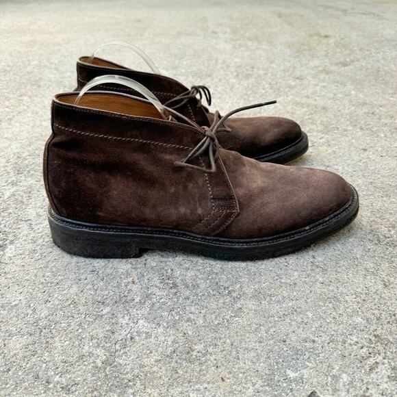 Officine Creative Suede Lace Up Hopkins Crepe Boots Dark Brown Size 44 / US 11 - Picture 2 of 10